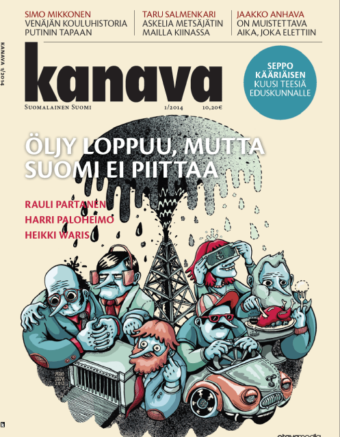 Tammikuun Kanava-lehden kansikuvajuttuna öljy-artikkelimme